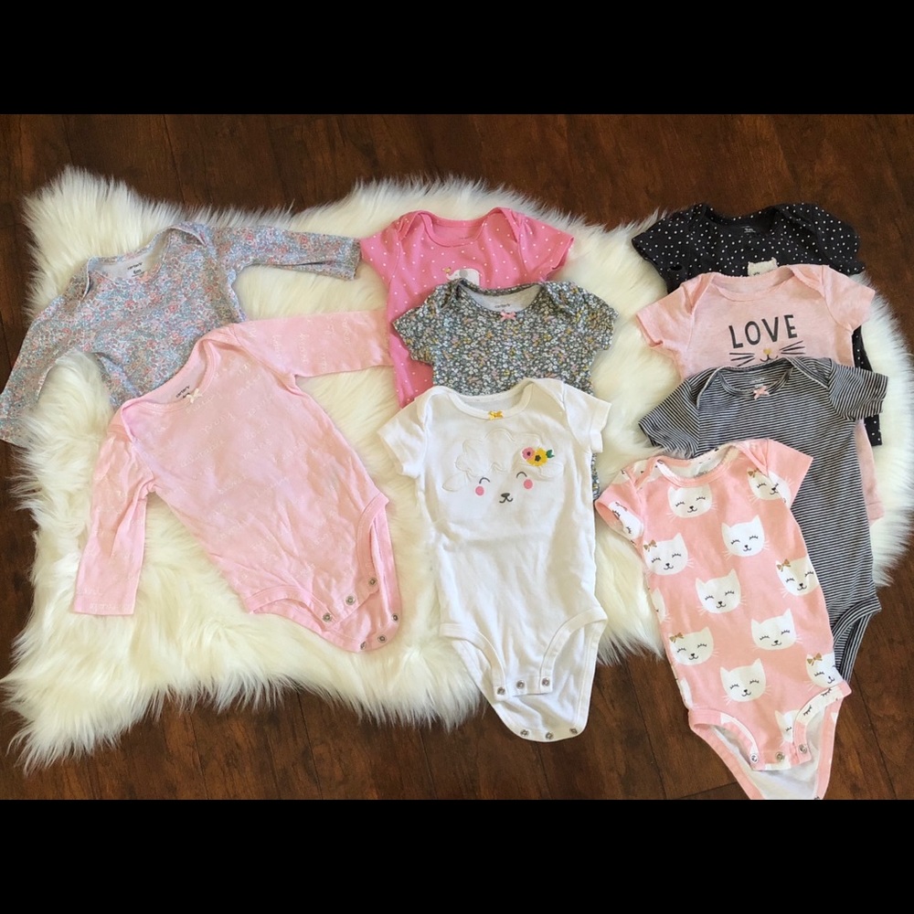 Baby girl onesies lot